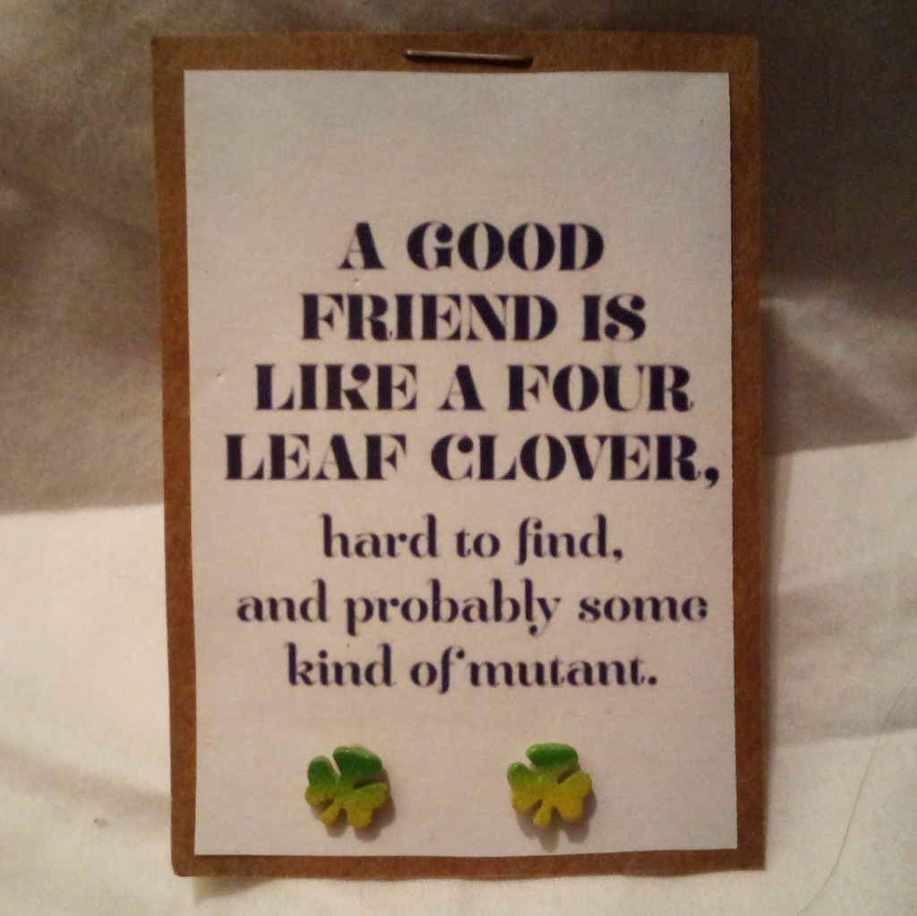 Four Leaf Clover Earrings 15$